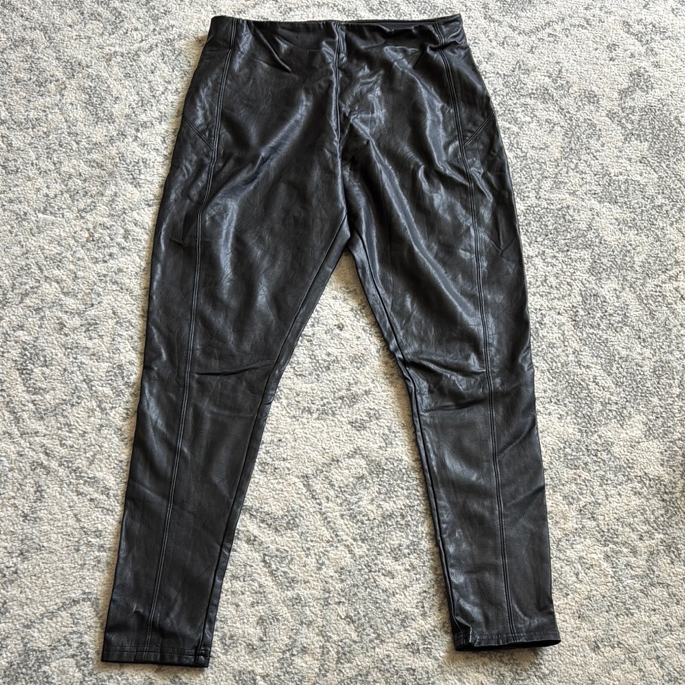 Nordstrom Black Leather Leggings
